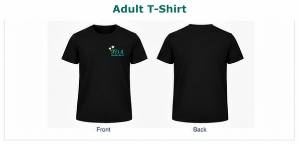 JDA Adult T-shirt Black
