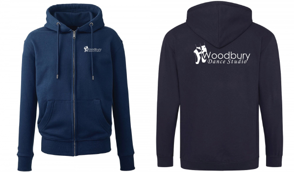 Woodbury Dance Studio Organic Full Zip Hoodie