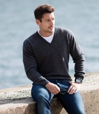 Little Ship V Neck Sweater